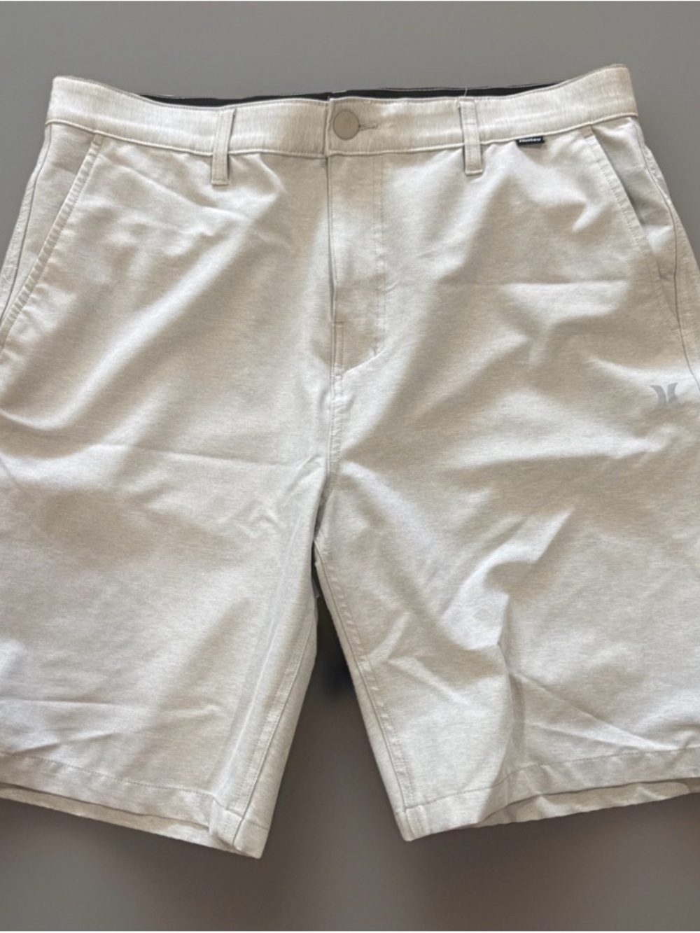 Hurley Men’s Hybrid Golf Shorts Size 34 Tan Performance Stretch Casual Chino